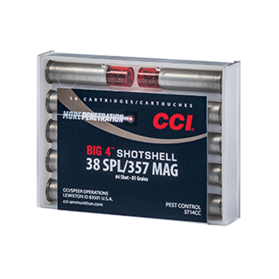 CCI 38/357 SHOTSHELL #4 10/20 - Ammunition